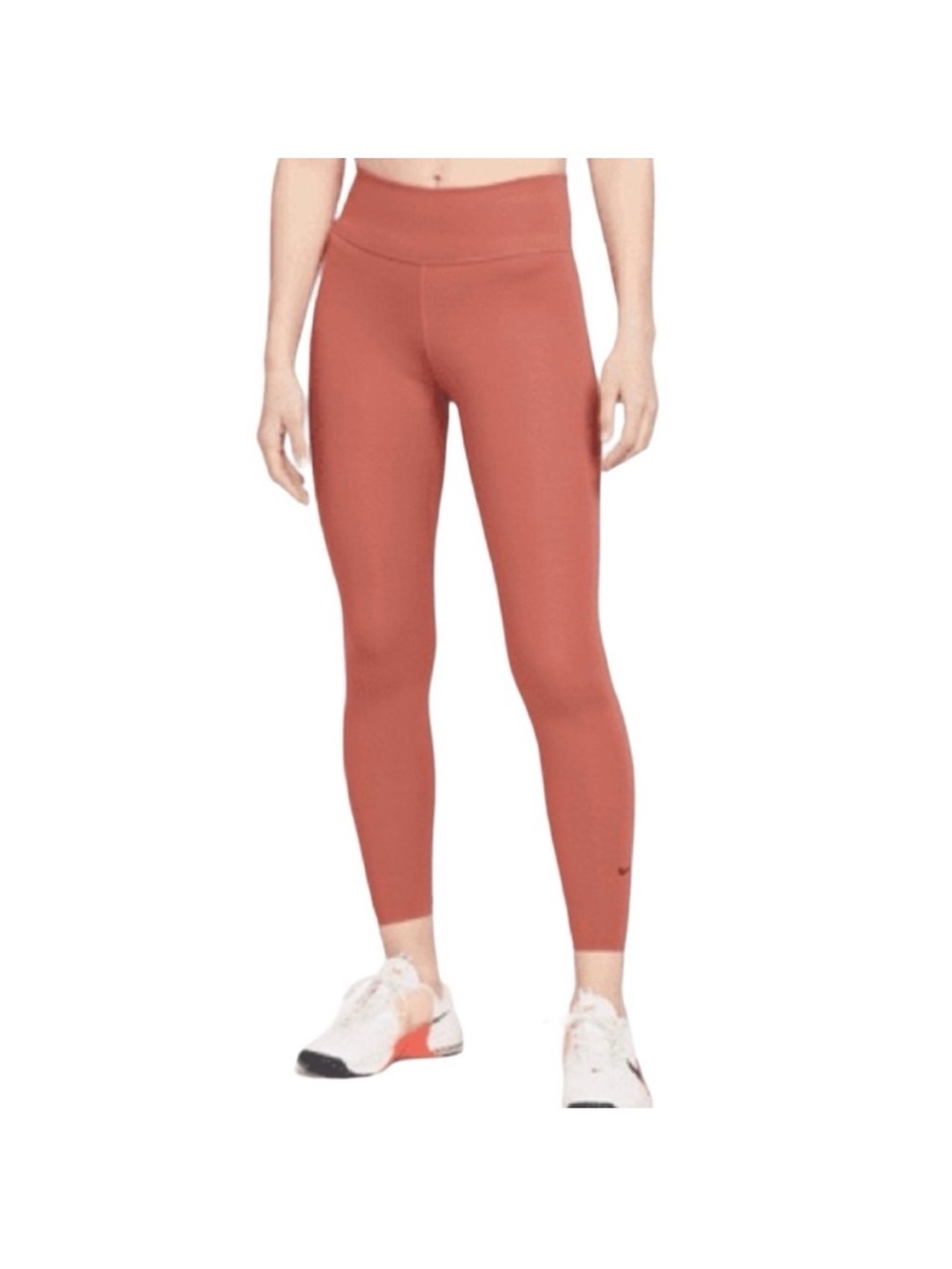 Nike Dri-Fit Womens Workout Yoga Running Leggings Terracotta